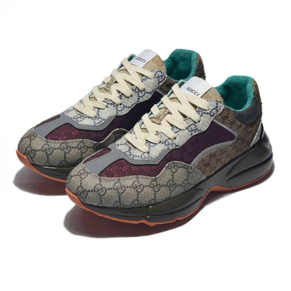Gucci GG Rhyton Brown Sneakers-2