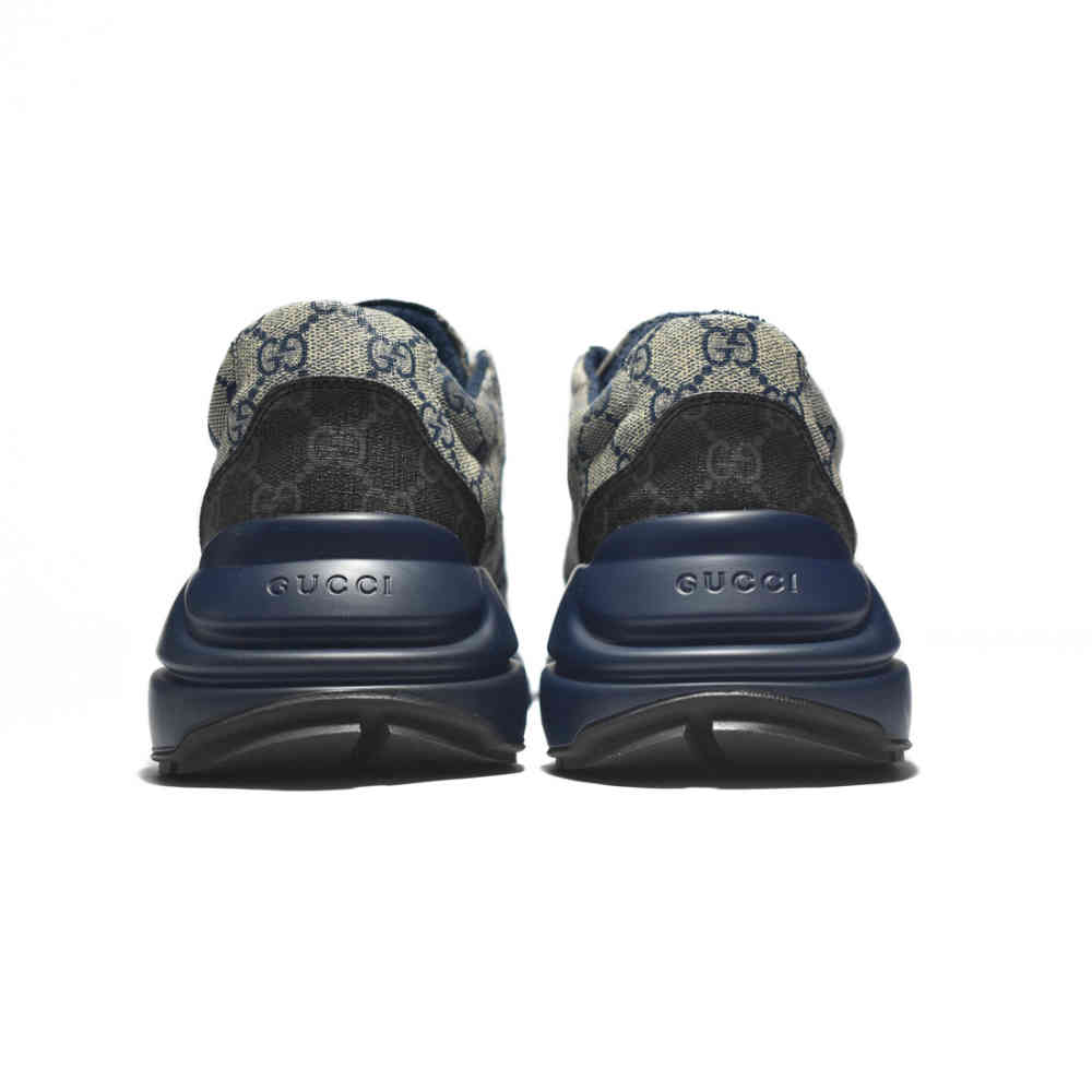 Gucci GG Rhyton Navy Blue Sneakers-thumb-4