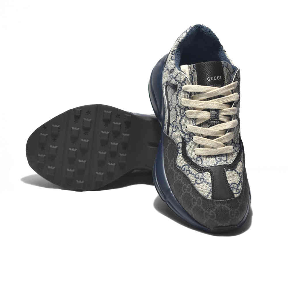 Gucci GG Rhyton Navy Blue Sneakers-thumb-5