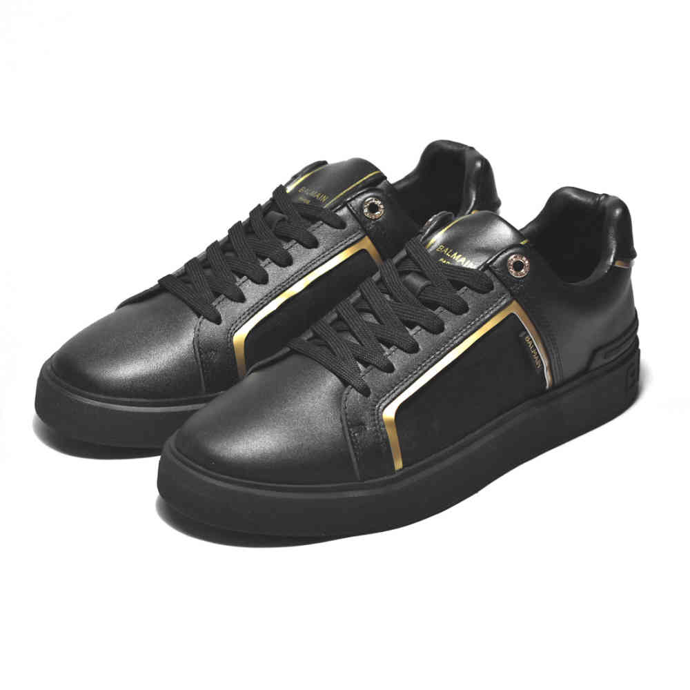 Balmain B-Court Black Monogram Premium Sneakers-thumb-2