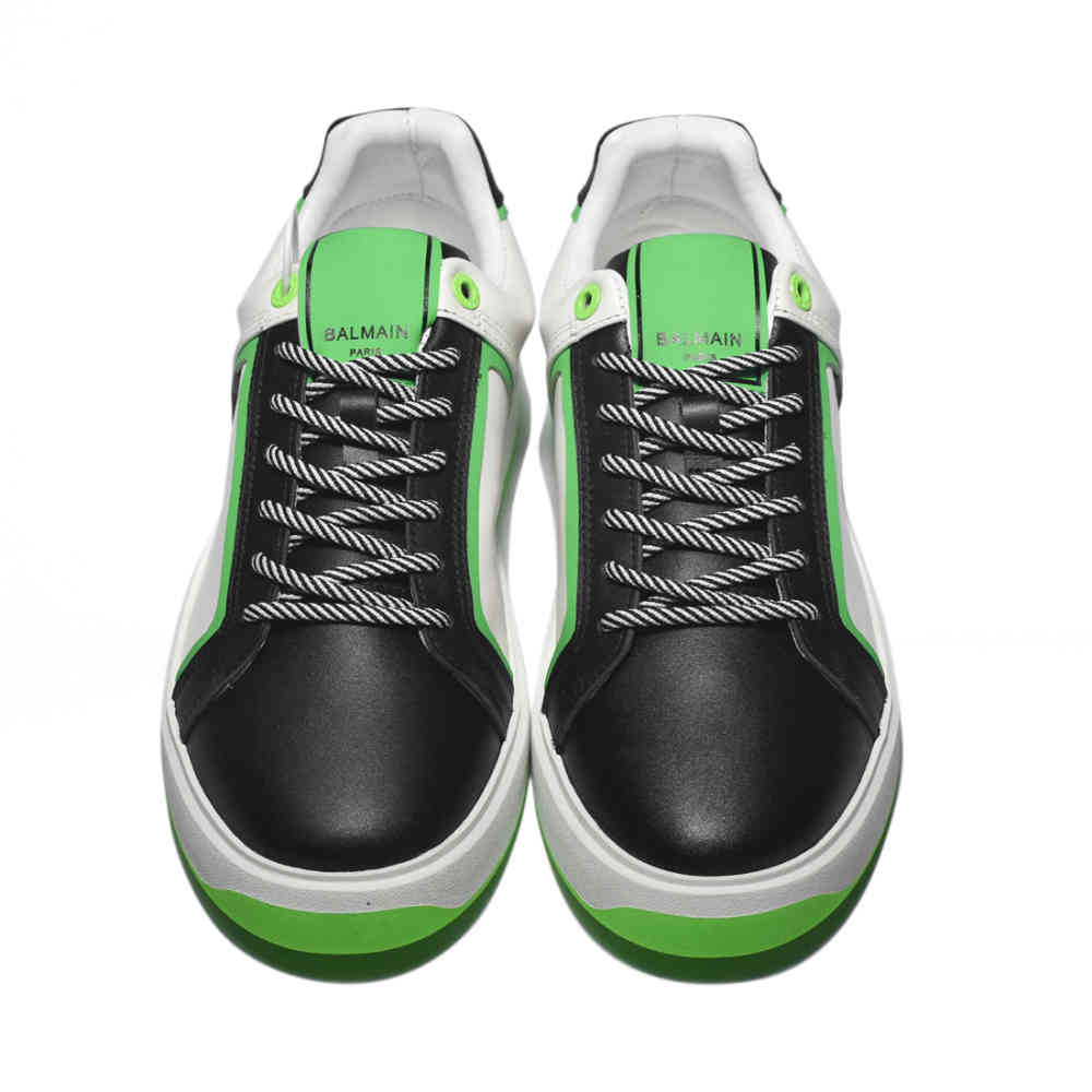 Balmain Black & White B-Court Premium Sneakers-thumb-3