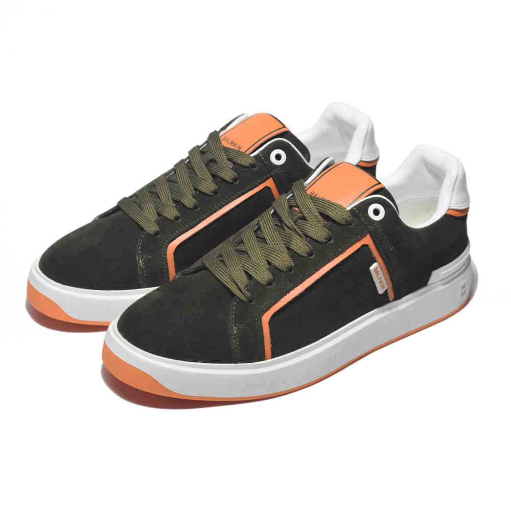 Balmain B-Court Kai Green Premium Sneakers-thumb-2