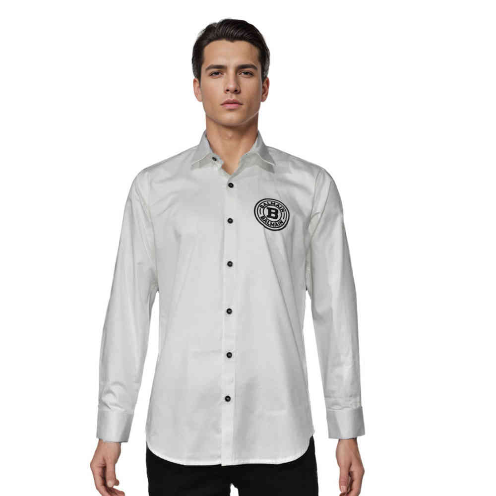 Balmain Paris White Premium Quality Shirt-6