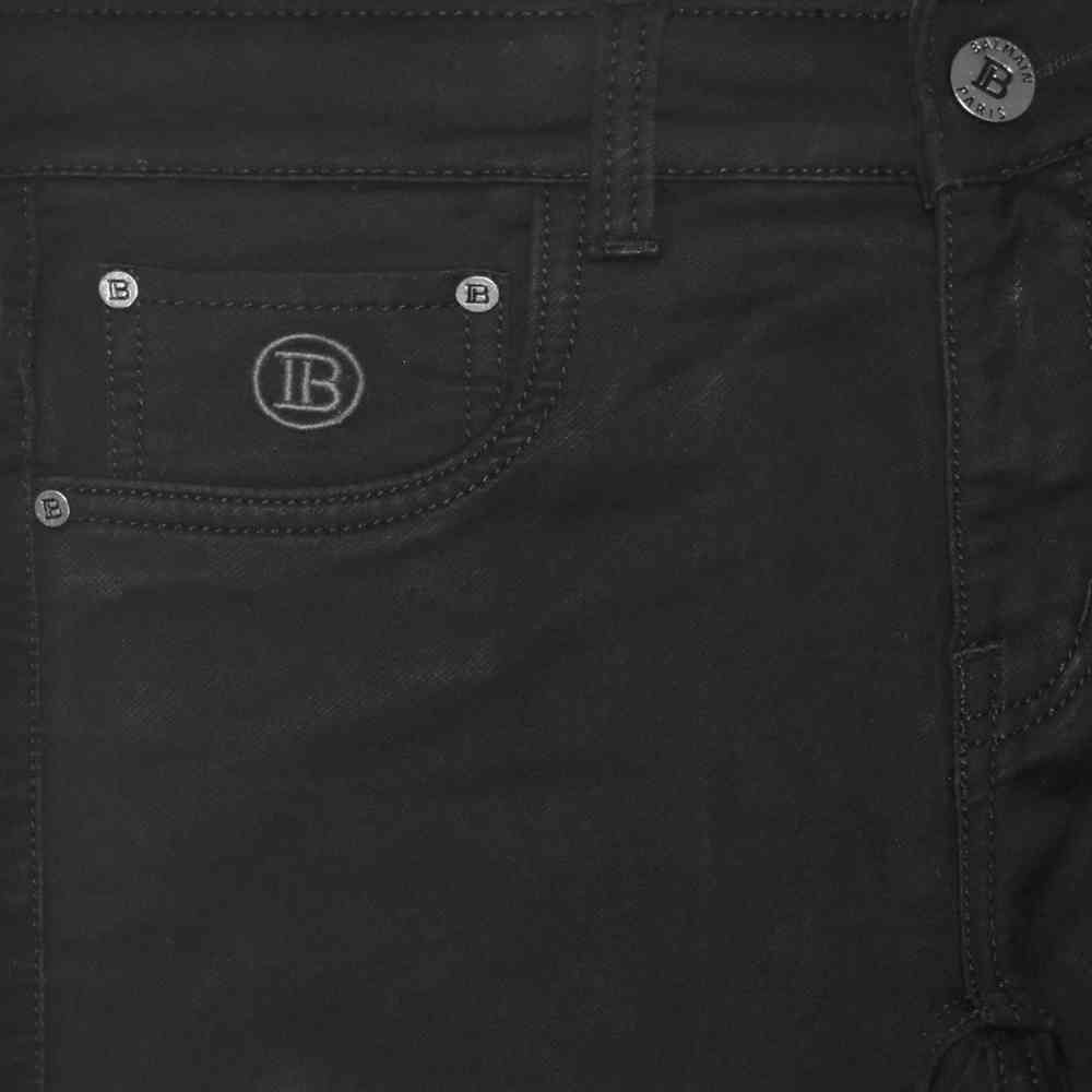 Balmain Black Premium Quality Jeans-thumb-2