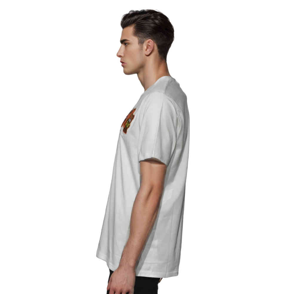 Moschino Teddy Print White Premium Quality T-shirt-2