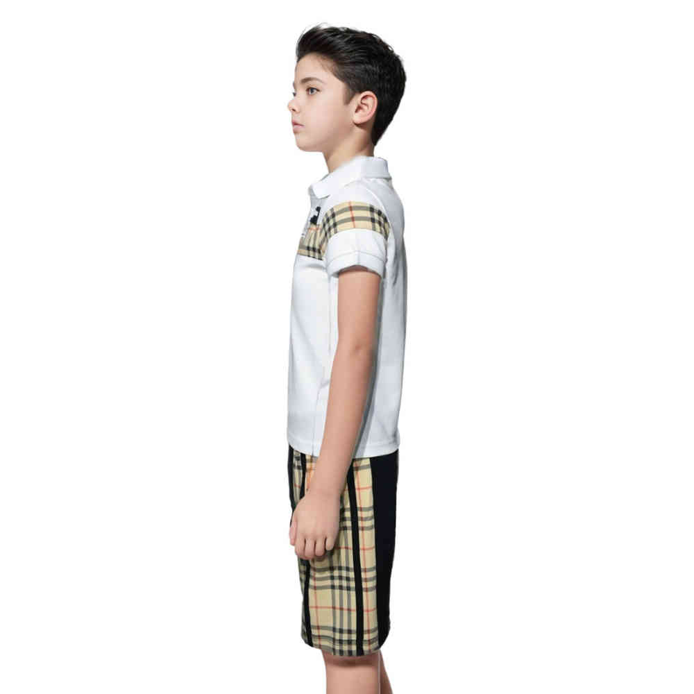 Burberry White Premium Kids Co-ord Set-2