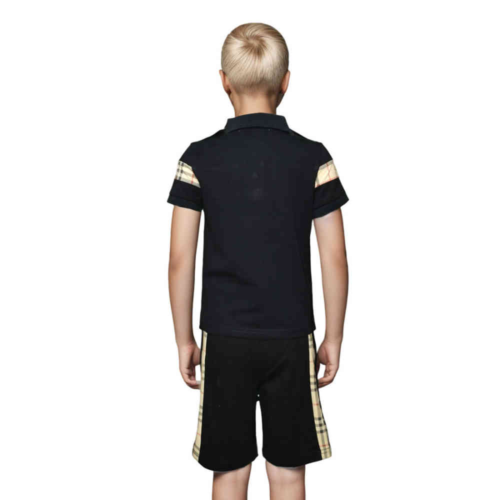 Burberry Black Premium Quality Kids Co-ord Set-1