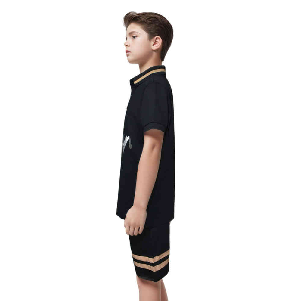 Dior Printed Black Premium Kids Co-ord Set-thumb-2