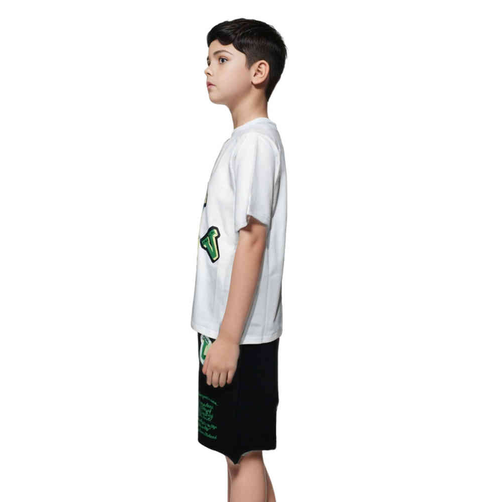 Louis Vuitton White Premium Quality Kids Co-ord Set-2