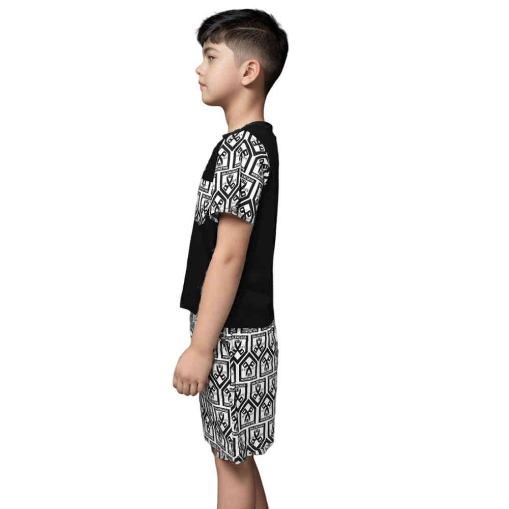 Balenciaga Black Premium Kids Co-ord Set-thumb-2