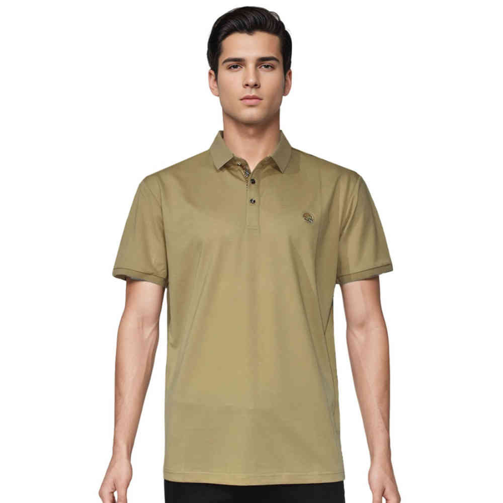 Brown Burberry White Premium Quality Polo T-shirt