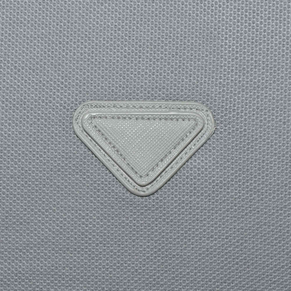Prada Grey Premium Cotton Polo T-shirt-thumb-3
