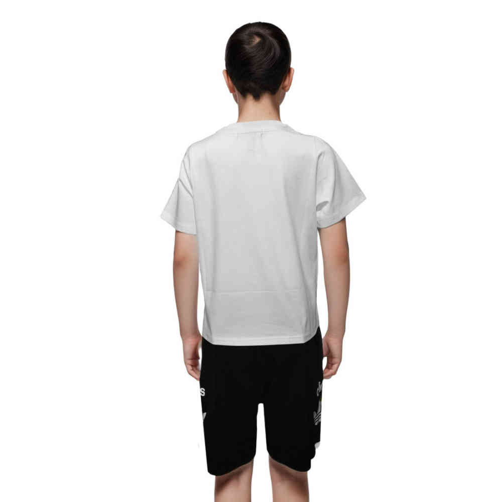 Adidas logo Print White Premium Kids Co-ord Set-thumb-1