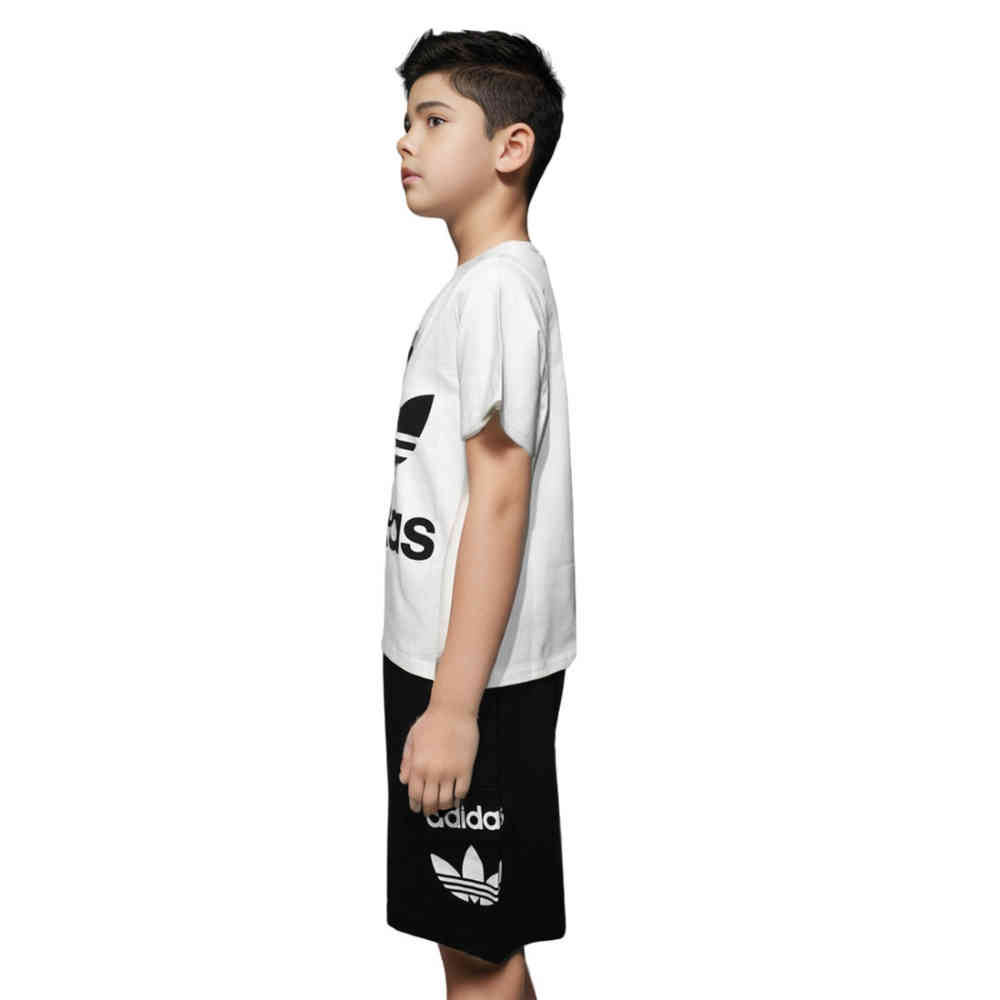Adidas logo Print White Premium Kids Co-ord Set-thumb-2