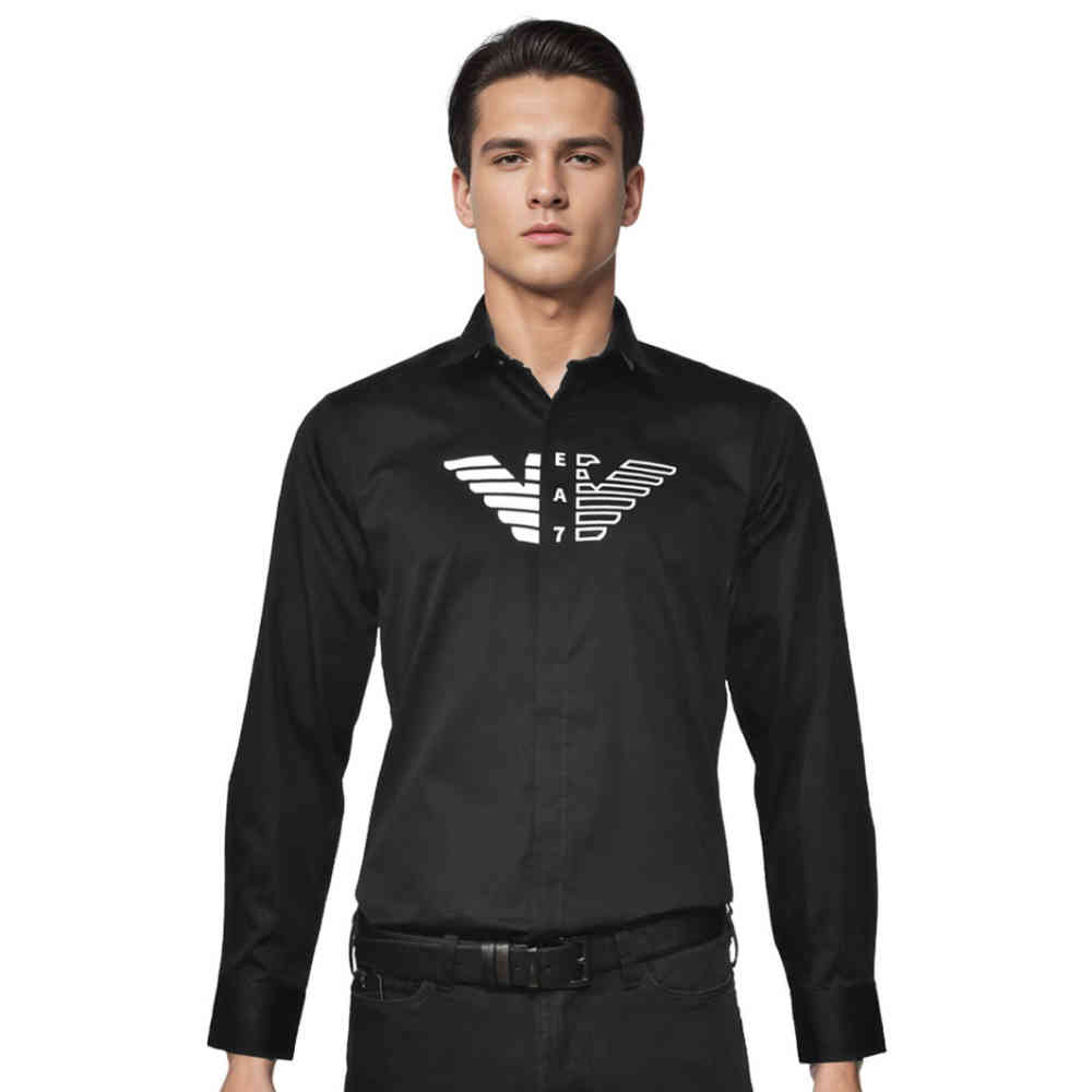 Black Emporio Armani White Premium Luxury Shirt