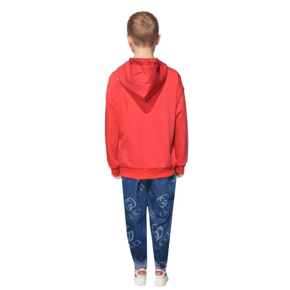 Gucci Printed Red Premium Kids Co-ord Set-1