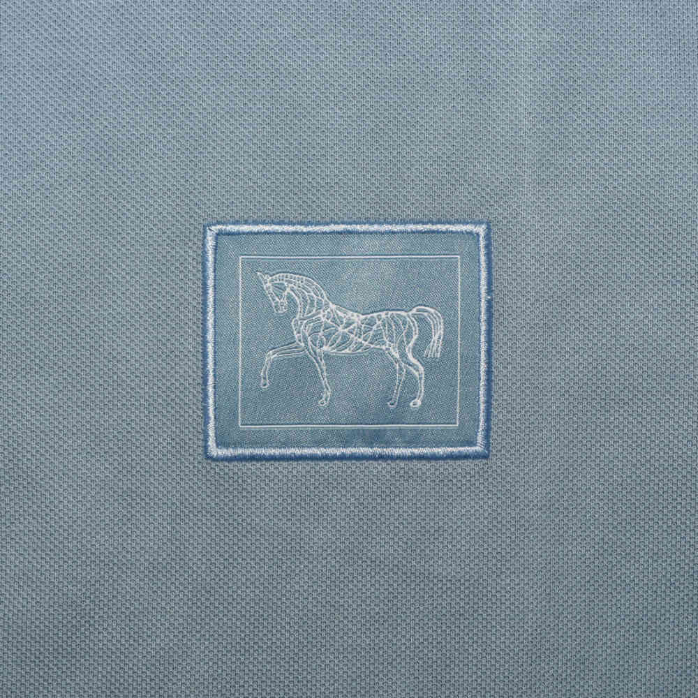 Hermes Paris Blue Premium Luxury Polo T-shirt-3