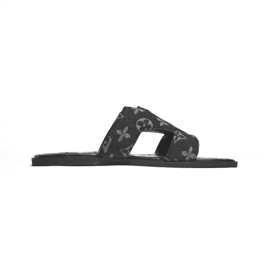 Louis Vuitton Oasis Mule Black Flip-Flops-2
