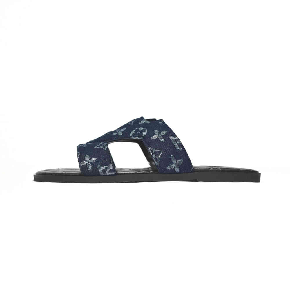 Louis Vuitton Oasis Mule Navy Blue Flip-flops-1
