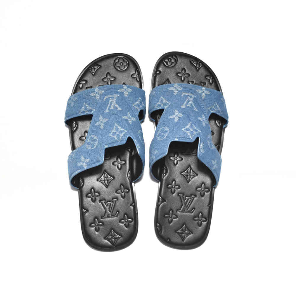 Louis Vuitton Sky Blue Premium Flip-flops-3