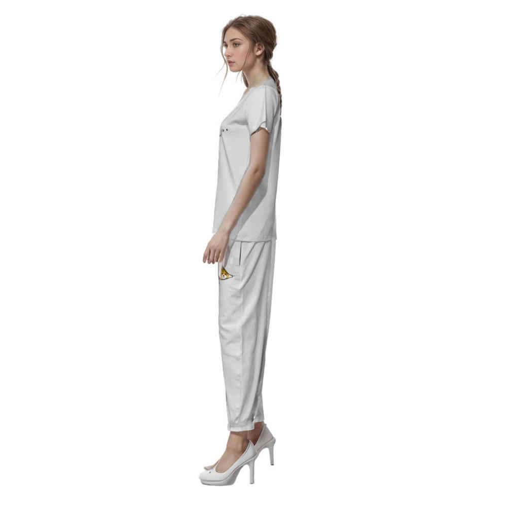 Moschino White Premium Cotton Co-ord Set-3