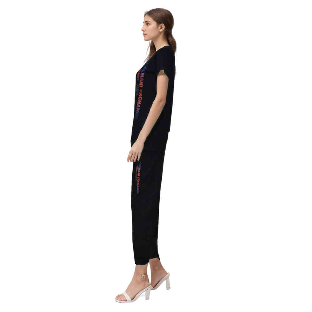 Armani Exchange Black Premium Co-ord Set-thumb-3