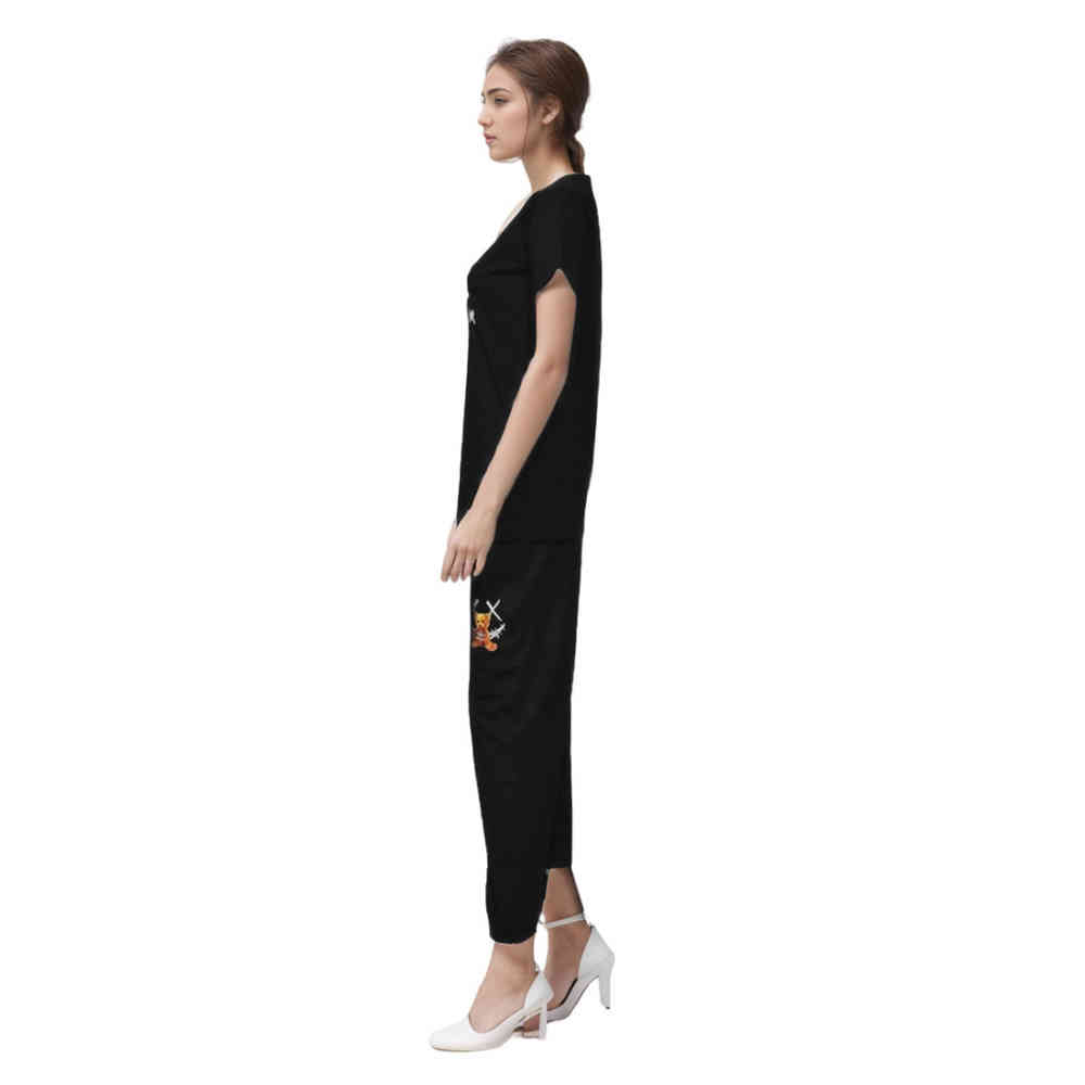 Moschino Bear Print Black Premium Co-ord Set-3