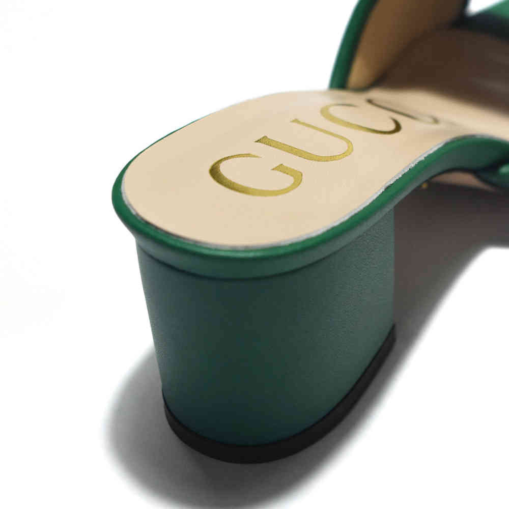 Gucci Green Premium Quality Heels Sandals-4