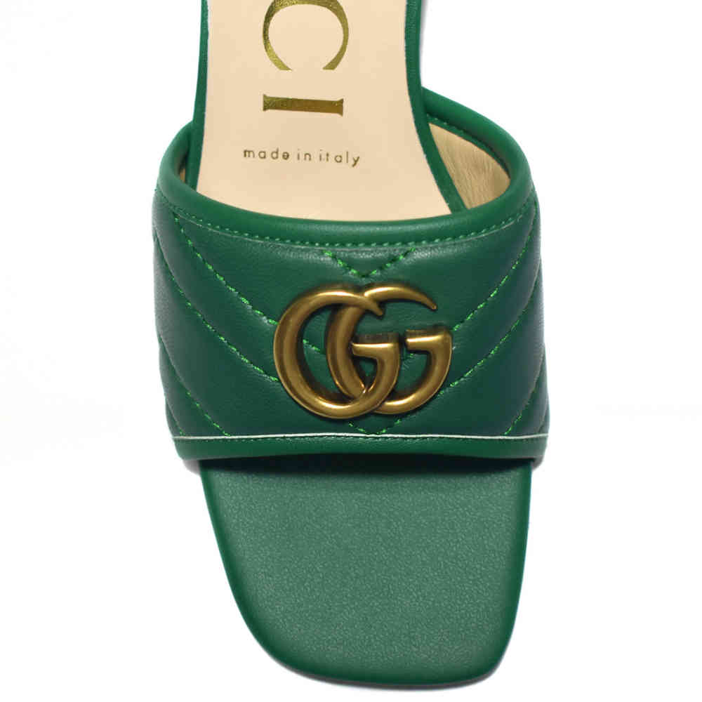 Gucci Green Premium Quality Heels Sandals-3