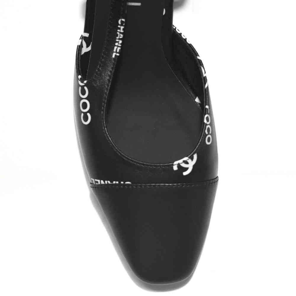 Chanel Black Premium Quality Heels Sandals-thumb-3