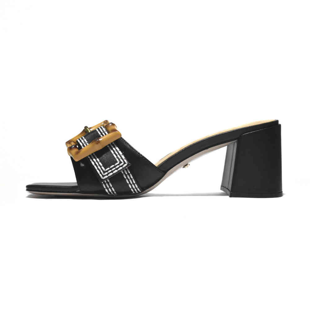 Gucci Black Premium Quality Heels Sandals-thumb-1
