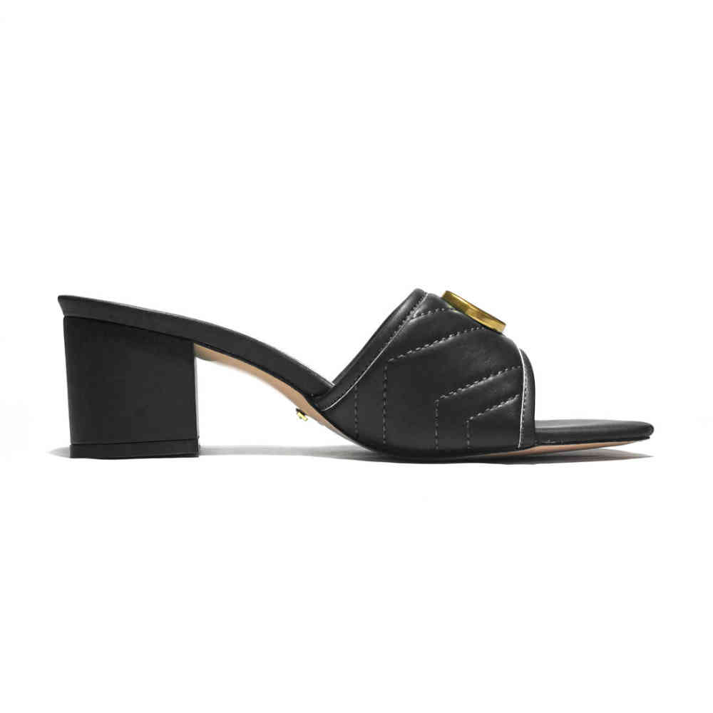 Gucci Black Premium Quality Heels Sandals-2