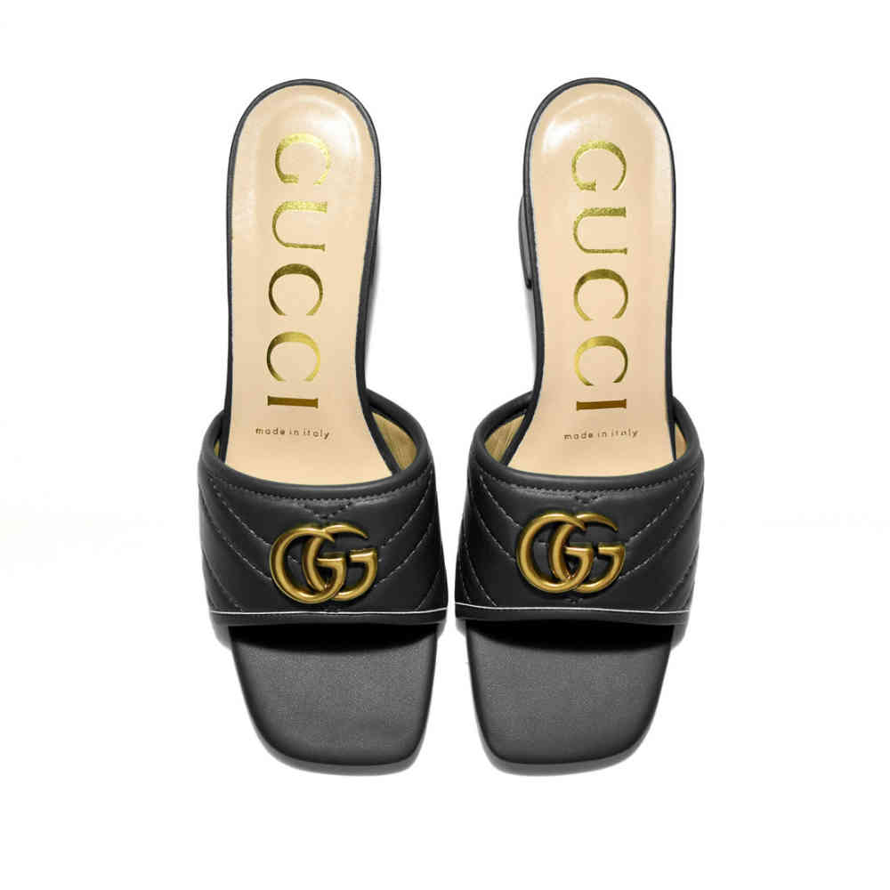 Gucci Black Premium Quality Heels Sandals-5