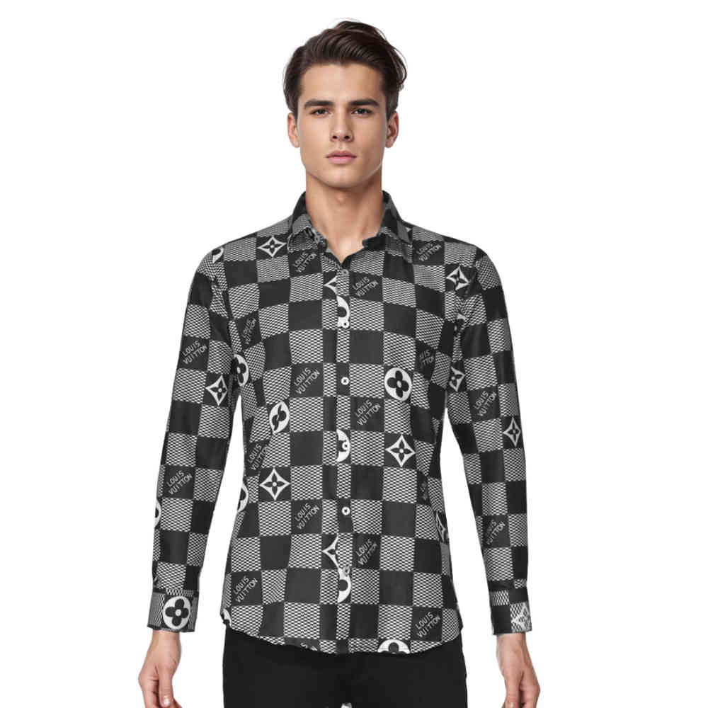 Louis Vuitton Monogram Black Luxury Cotton Shirt-6