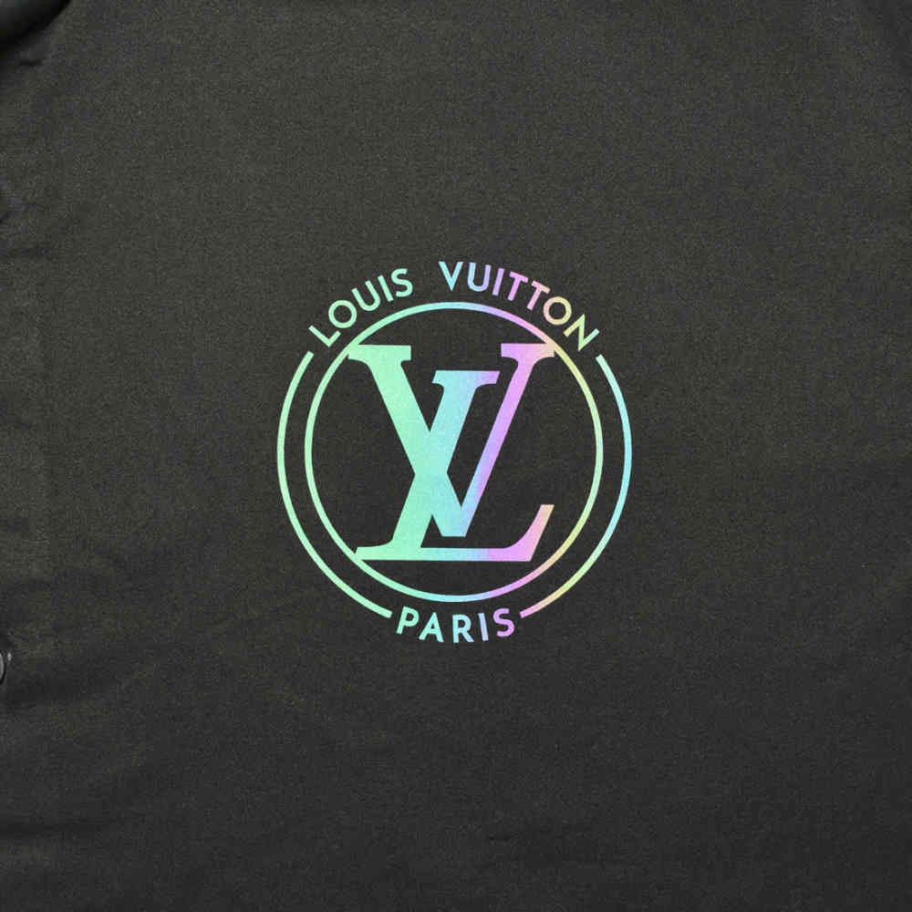 Louis Vuitton logo Print Black Premium Luxury Shirt-3