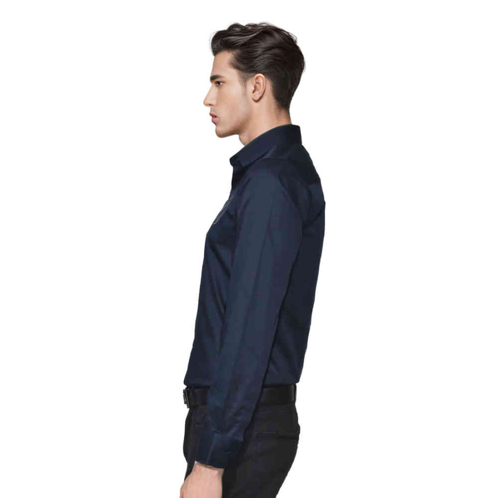 Louis Vuitton logo Print Navy Blue Luxury Shirt-2