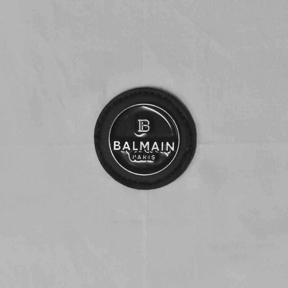 Balmain logo Print White Premium Cotton Shirt-3