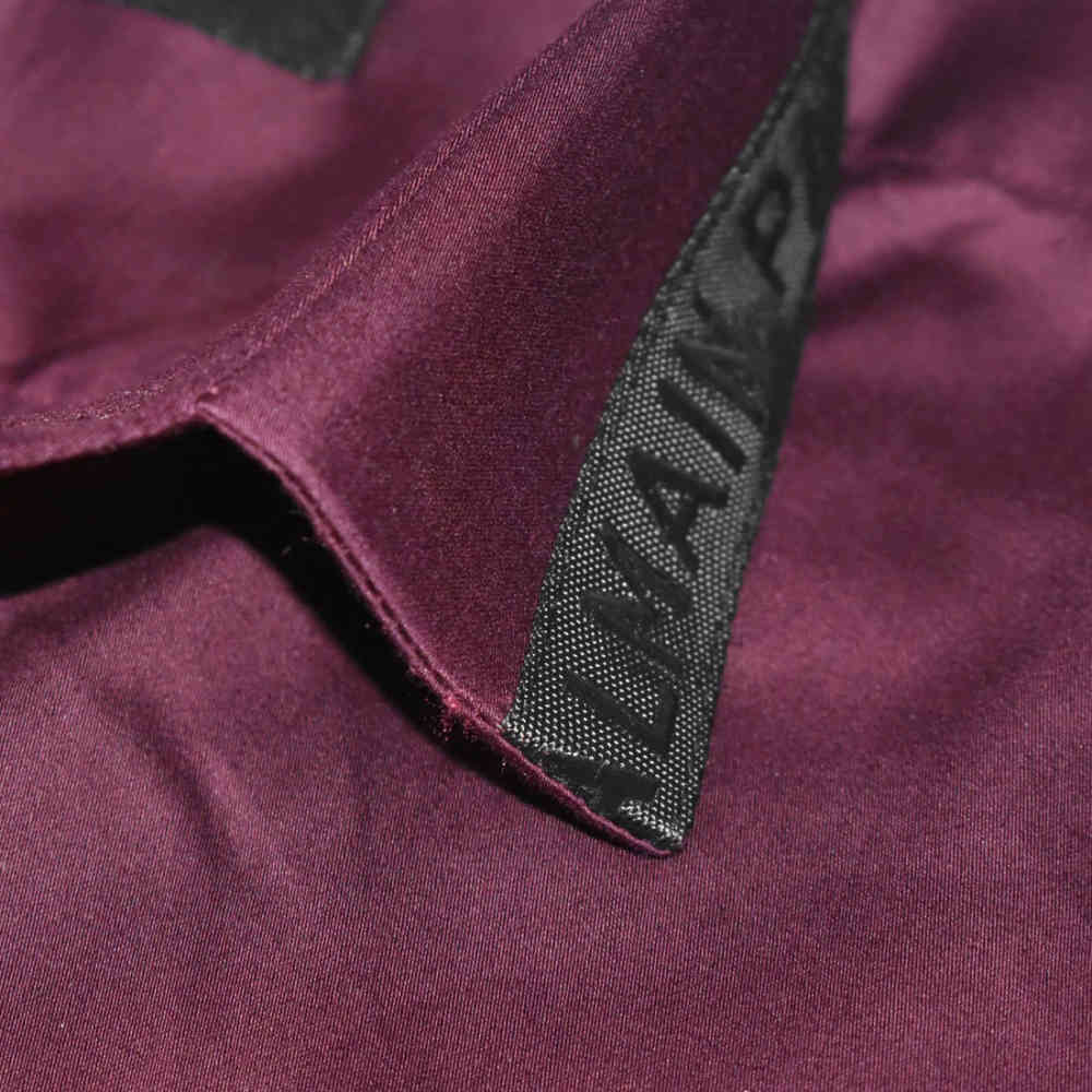 Balmain logo Icon Wine Premium Cotton Shirt-4