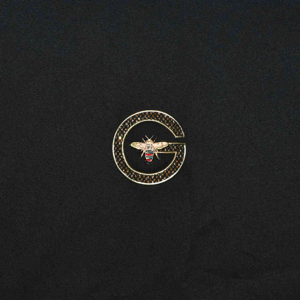 Gucci Bee Embroidered Black Luxury Shirt-3