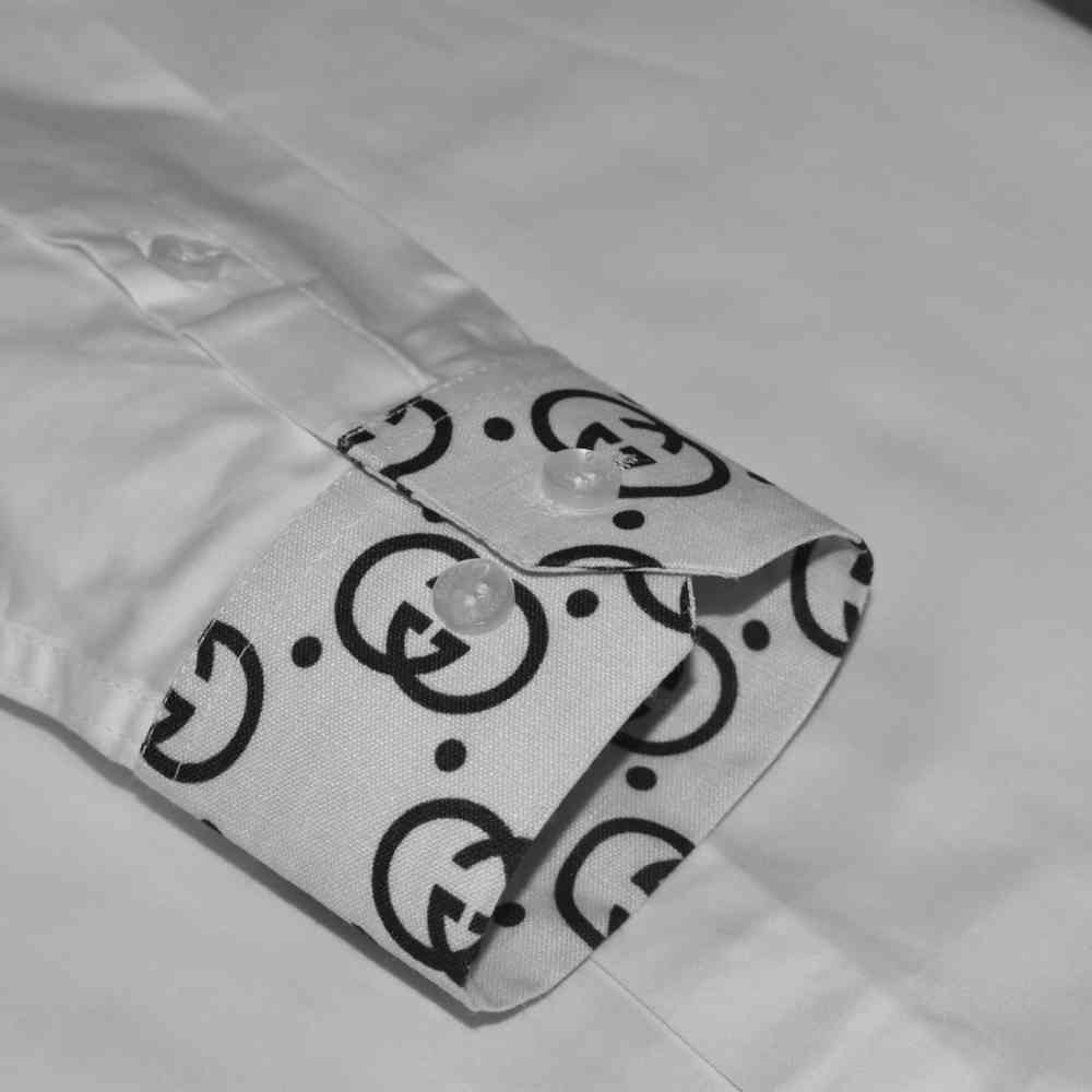 Gucci Bee Embroidered White Luxury Shirt-5