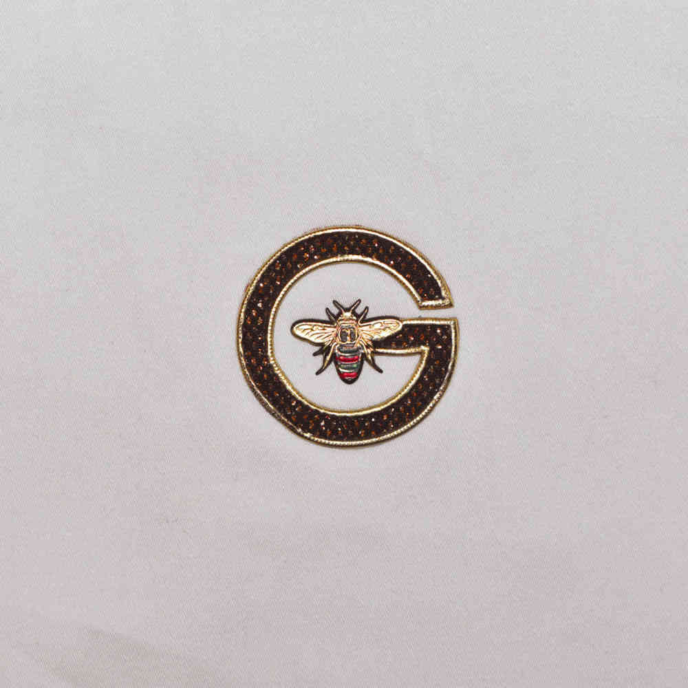 Gucci Bee Embroidered White Luxury Shirt-3
