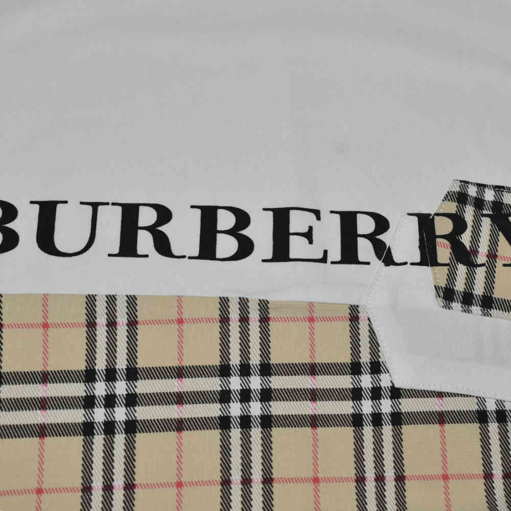Burberry White Premium Luxury Kids Co-ord Set-thumb-3