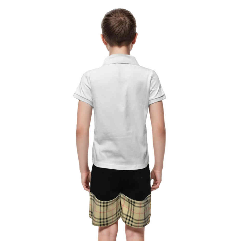 Burberry Printed White Premium Kids Co-ord Set-thumb-1