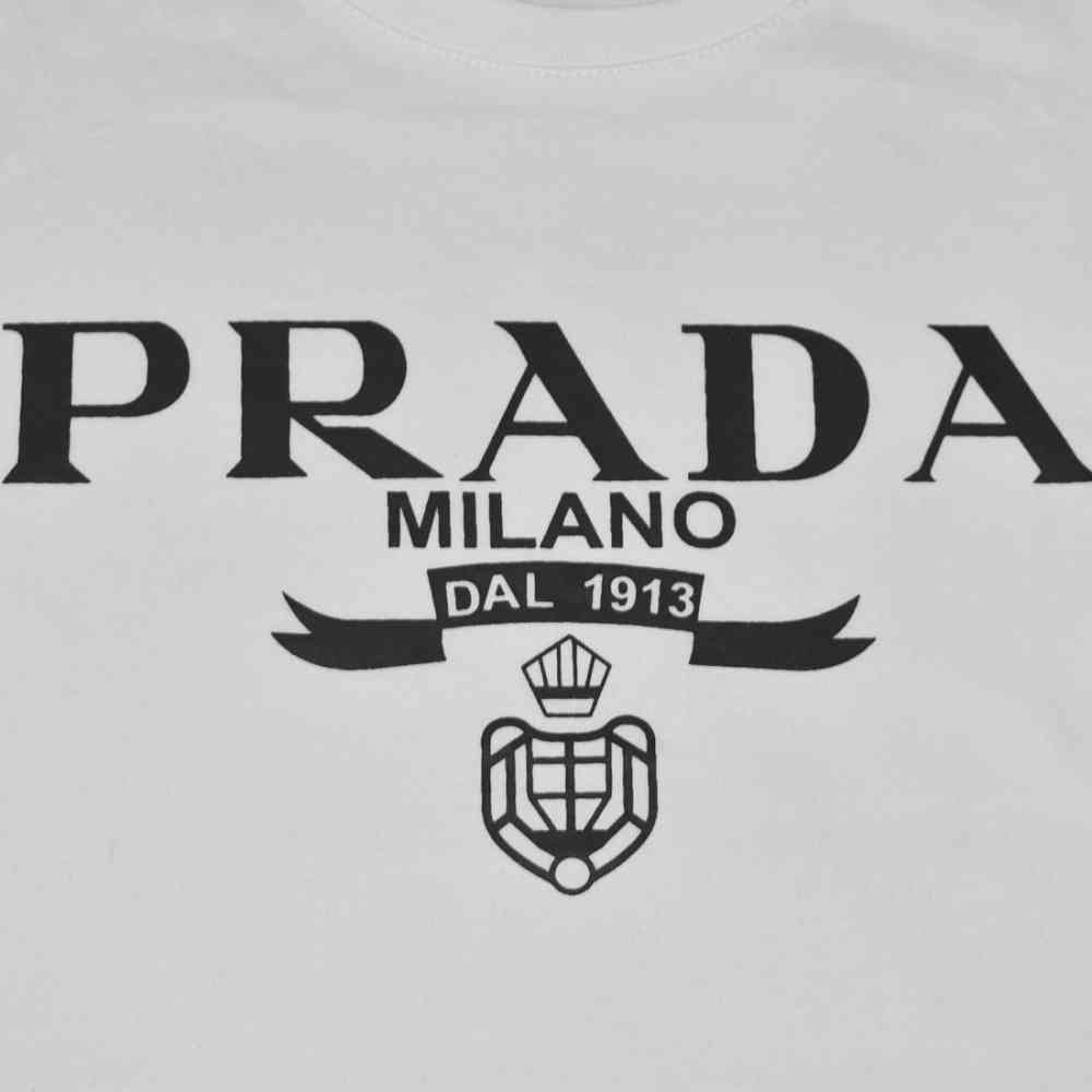 Prada logo Print White Premium Kids Co-ord Set-3