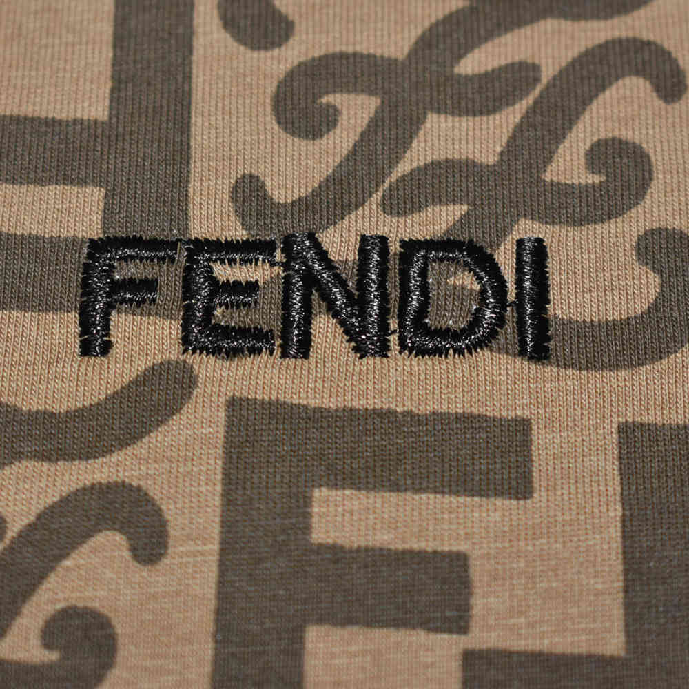 Fendi Printed White Premium Quality Kids Co-ord Set-4