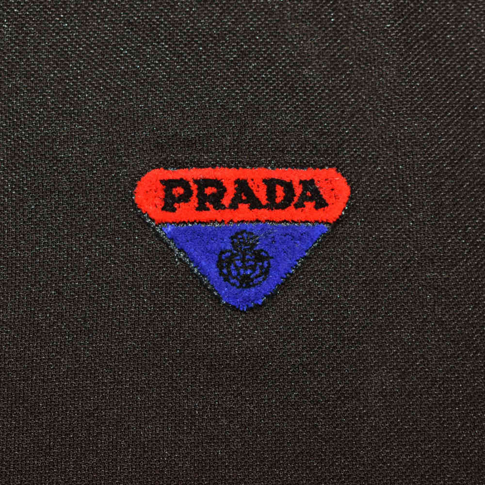 Prada Black Premium Quality Polo Tees-thumb-3