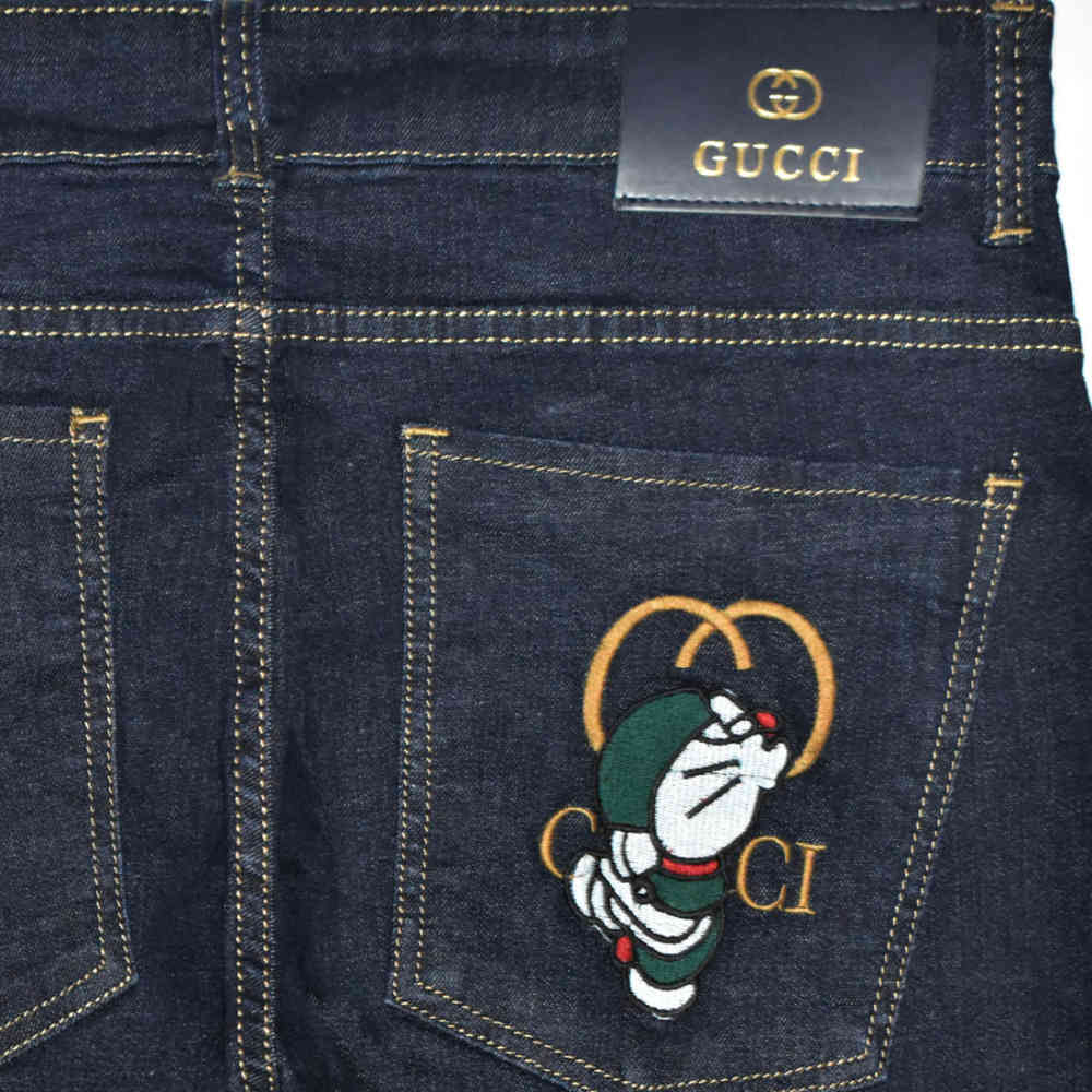 Gucci Dark Blue Premium Denim Jeans-thumb-3