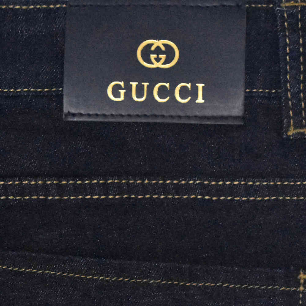Gucci Dark Blue Premium Denim Jeans-thumb-4