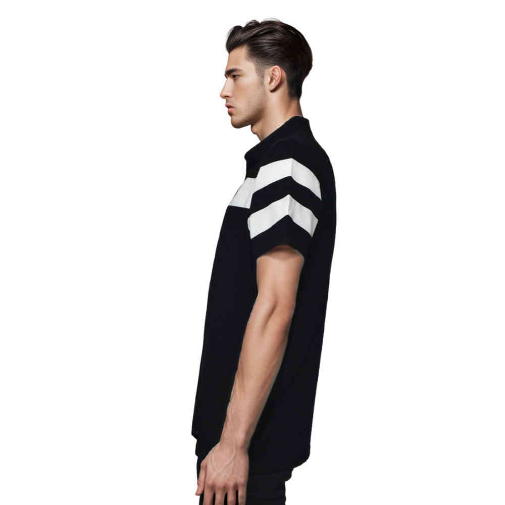 Prada Black Premium Quality Polo Tees-thumb-2