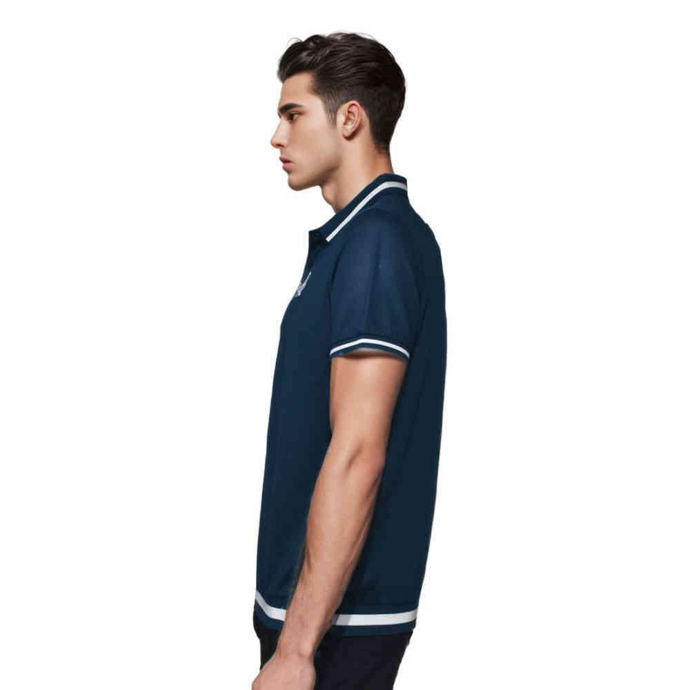 Prada Embroidered logo Blue Premium T-shirt-thumb-2